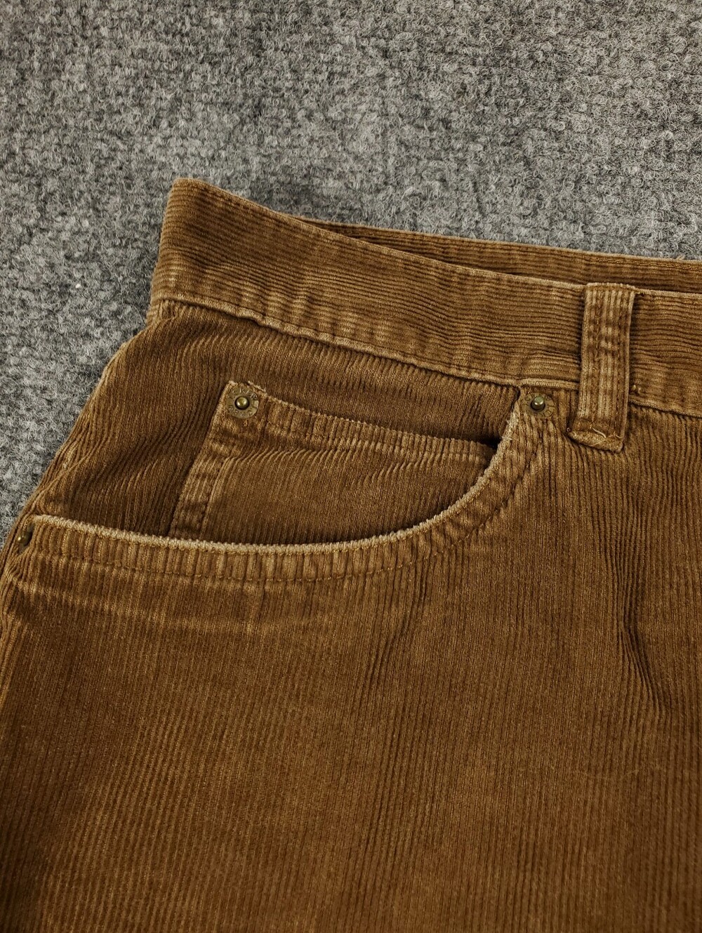 J Crew Corduroy Pants Mens 30x30 Straight Leg Brown Cotton Y2K Academia - Picture 4 of 9